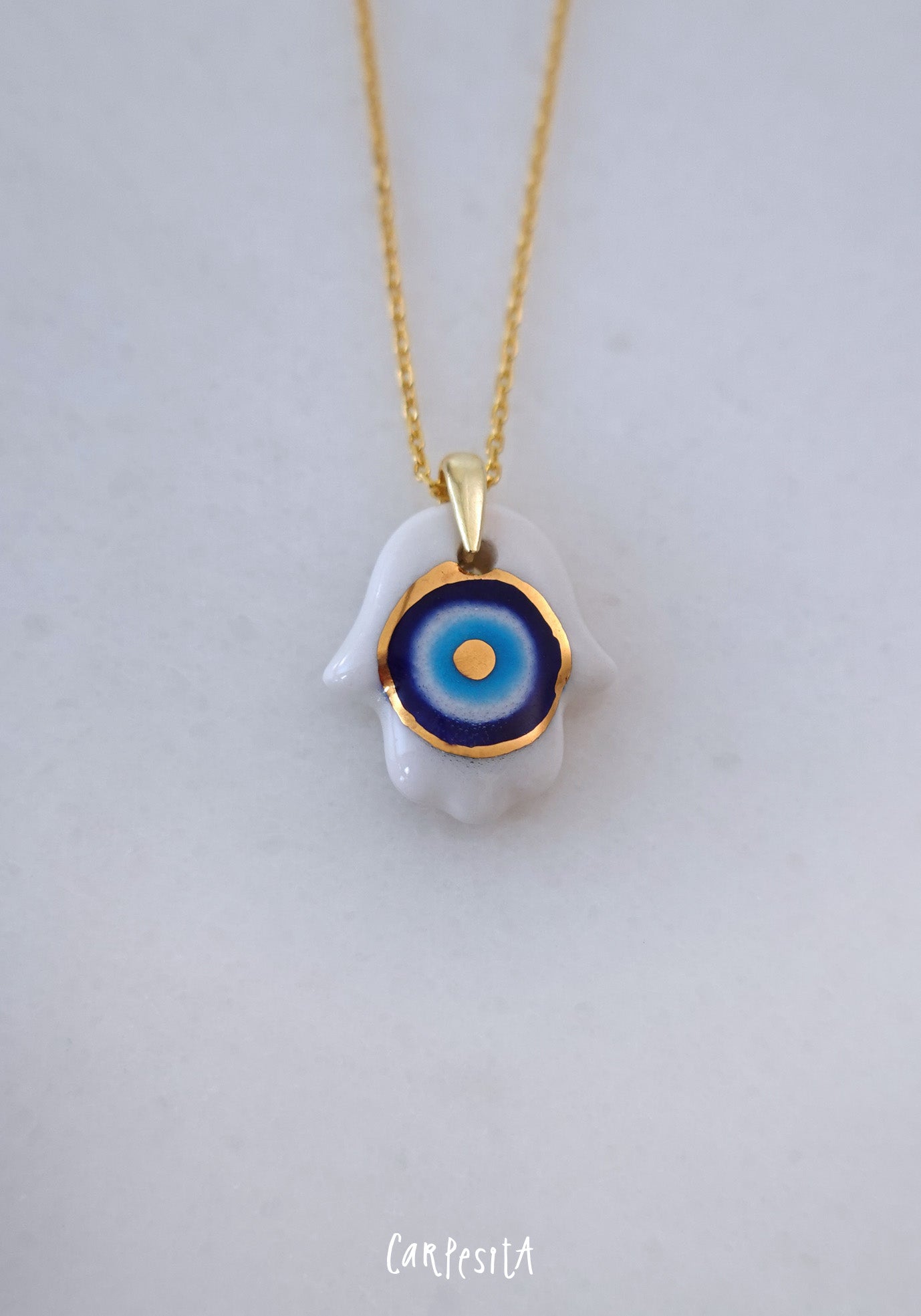Nazarlık Hamsa Kolye