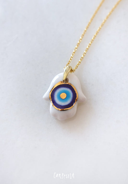 Nazarlık Hamsa Kolye