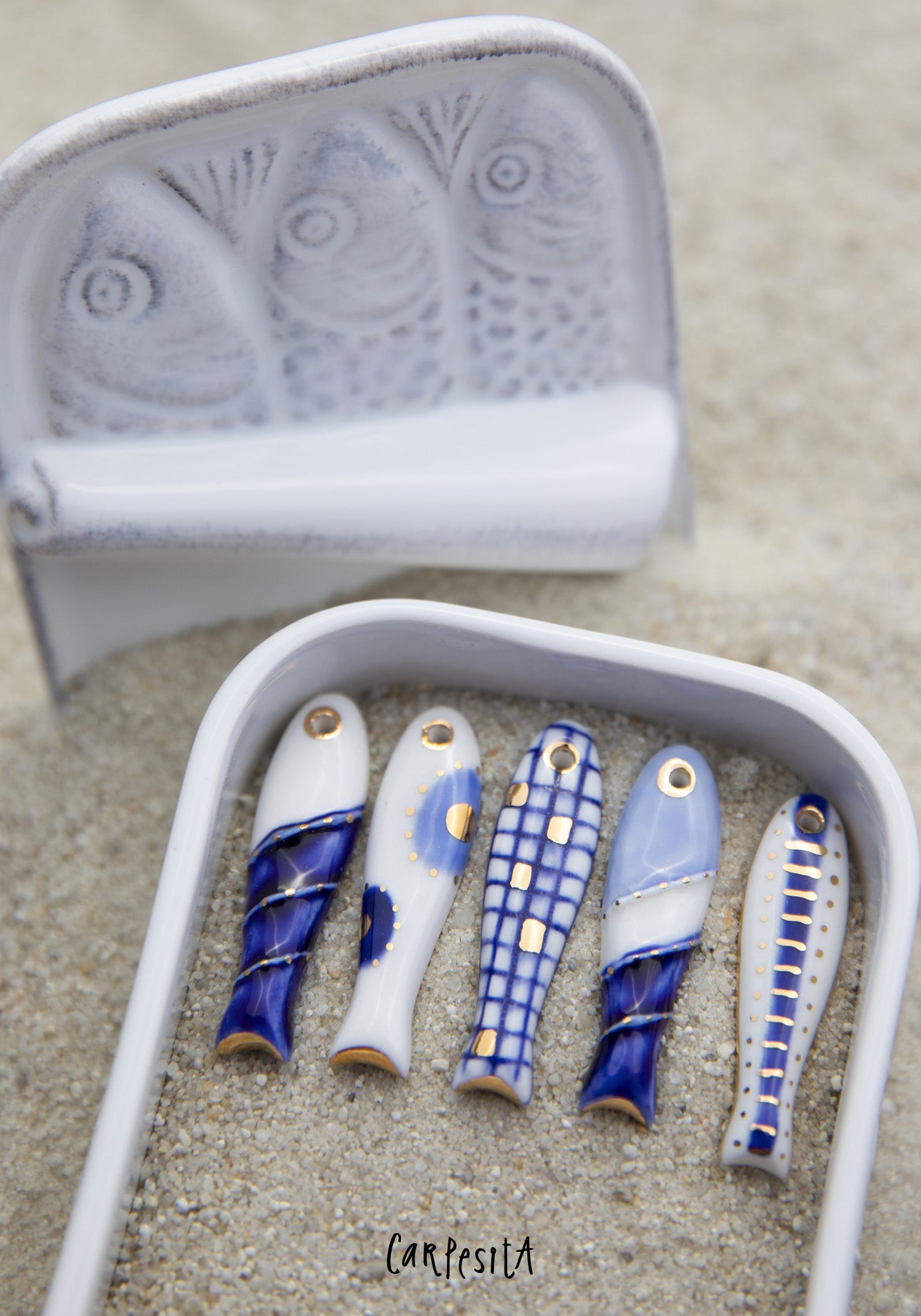 Evil Eye Patterned Fish Necklace 20