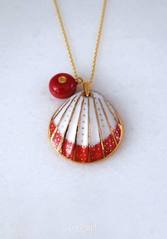 Kırmızı Midye Kolye