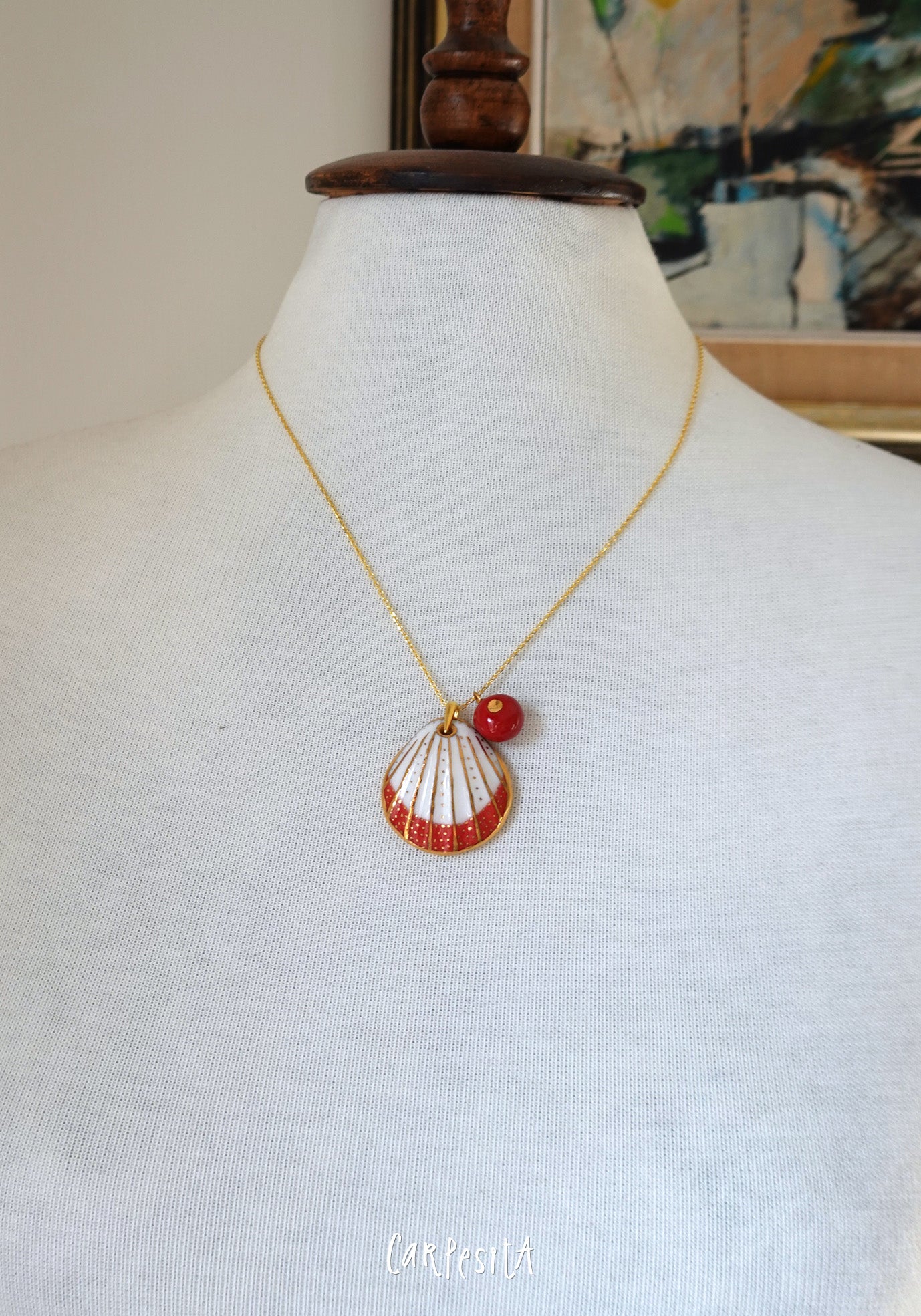 Kırmızı Midye Kolye