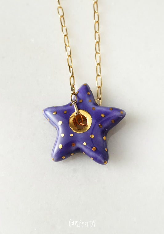 Purple Star Necklace