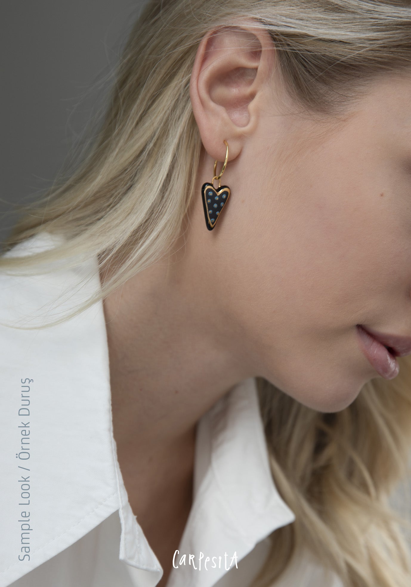 Kırmızı Kalp Küpe Çifti 1