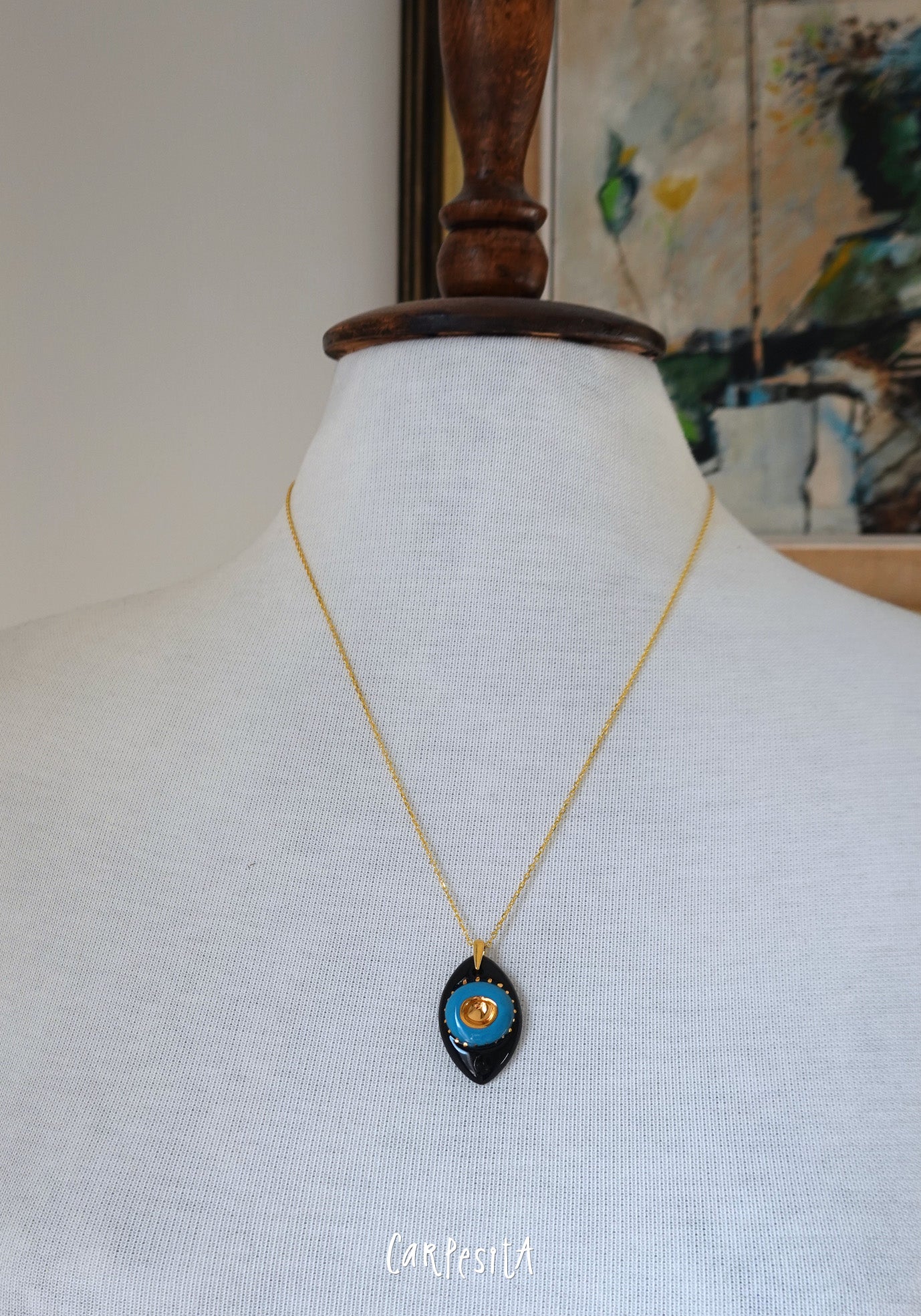 Siyah Göz Nazarlık Kolye