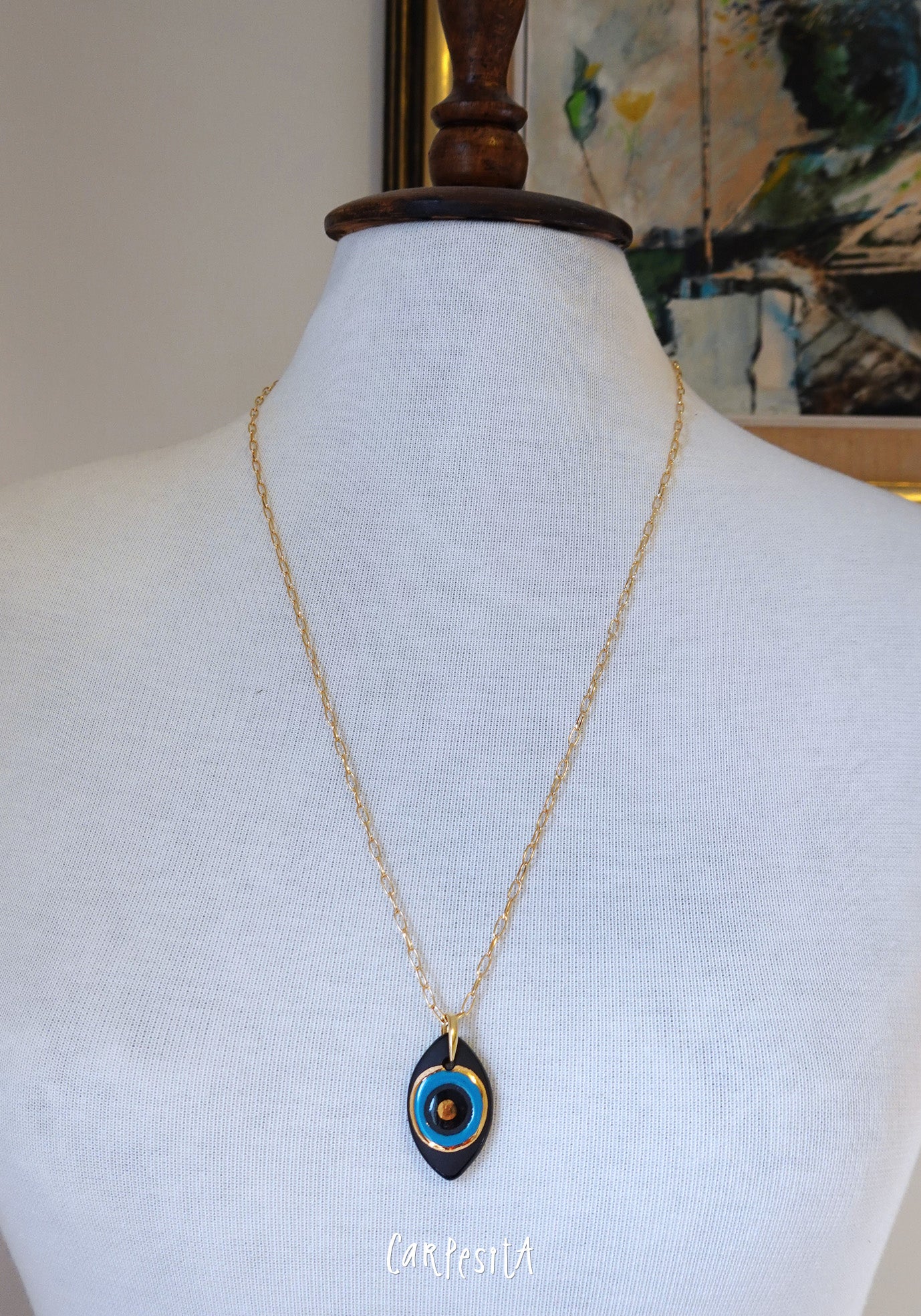 Siyah Göz Nazarlık Kolye