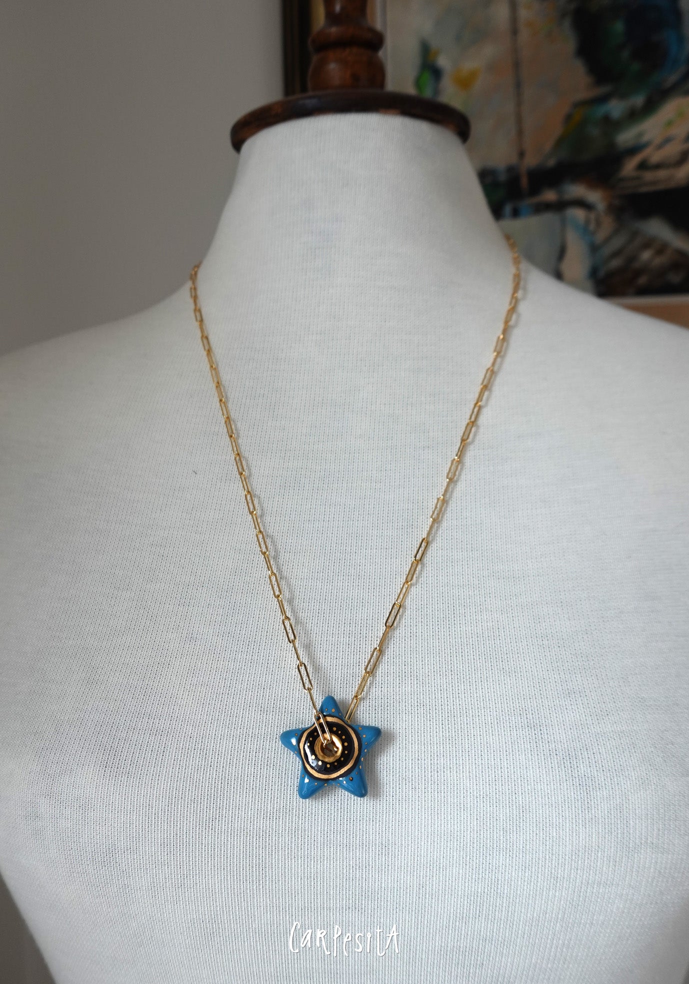 Siyah Yıldız Kolye