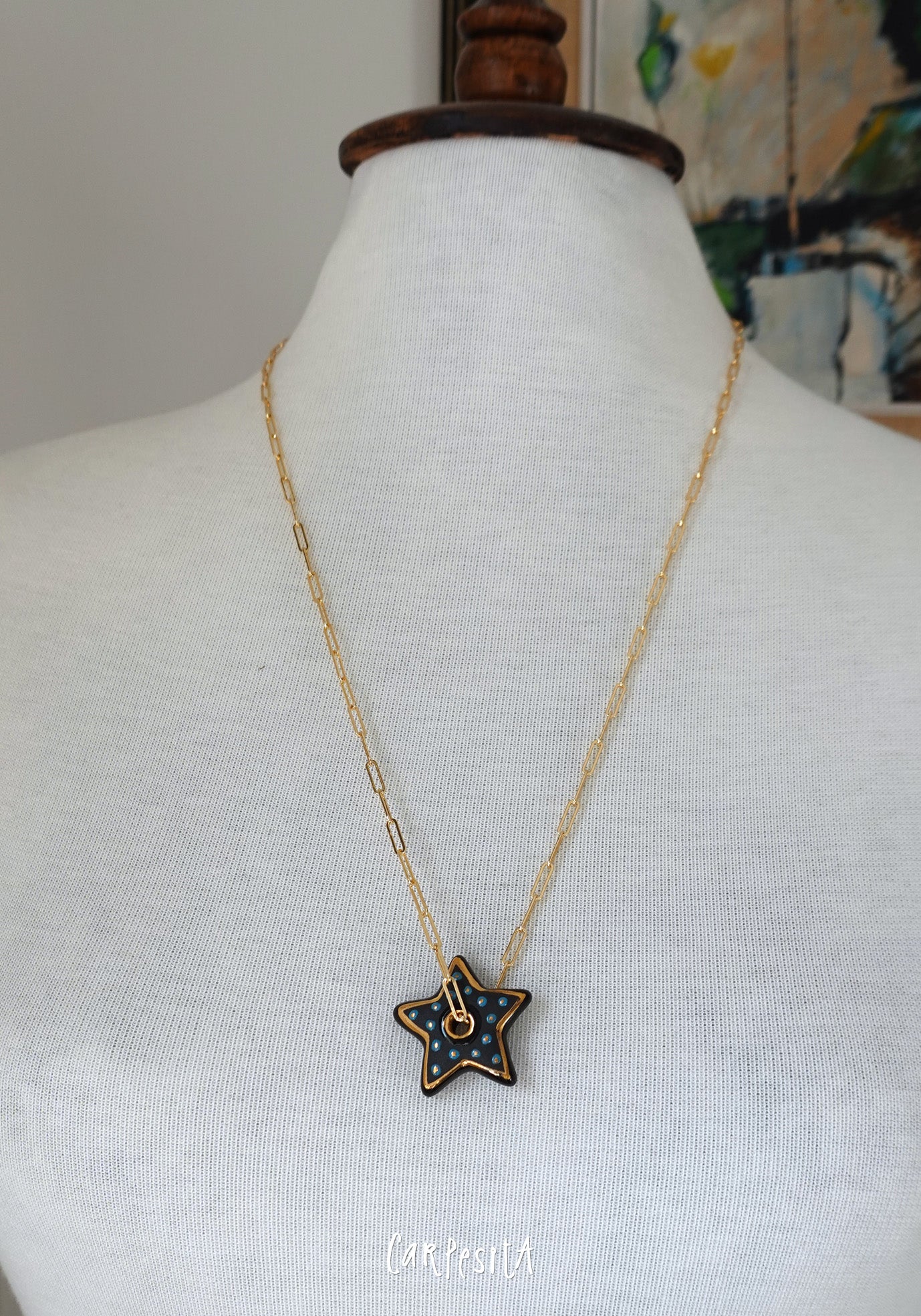 Siyah Yıldız Kolye