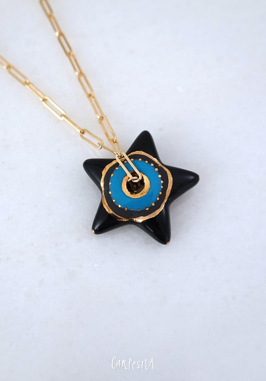 Siyah Yıldız Kolye